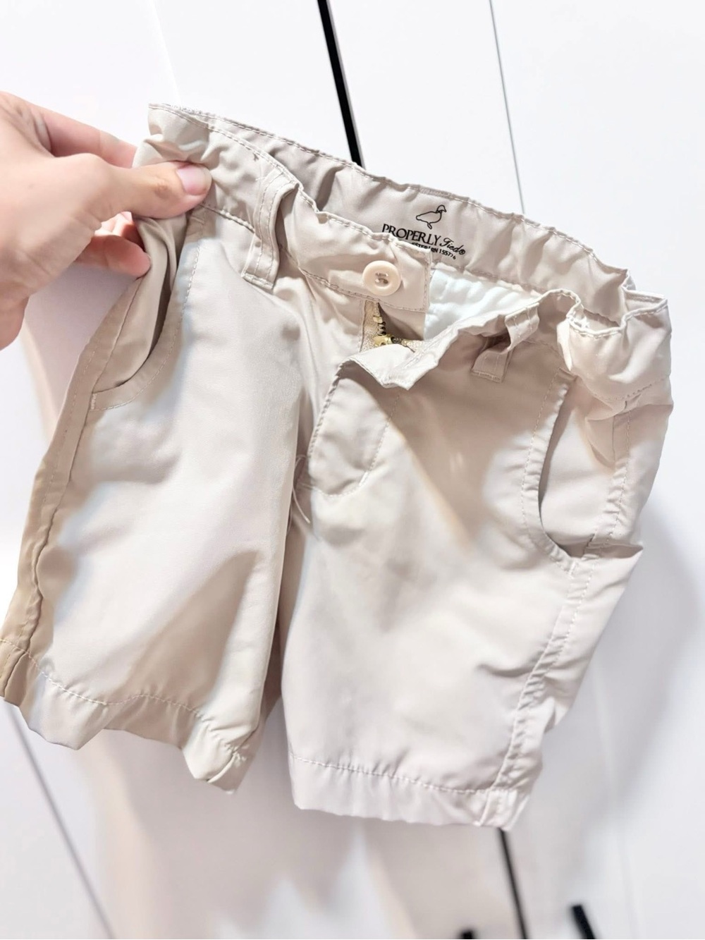 Properly tied shorts